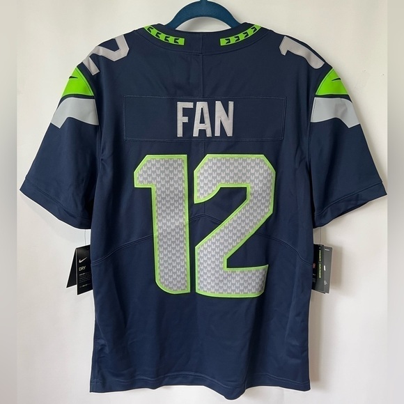 NFL/Nike, Men's 12th Fan College Seattle Seahawks Game Team Jersey. Size: M. NWT - Picture 3 of 16